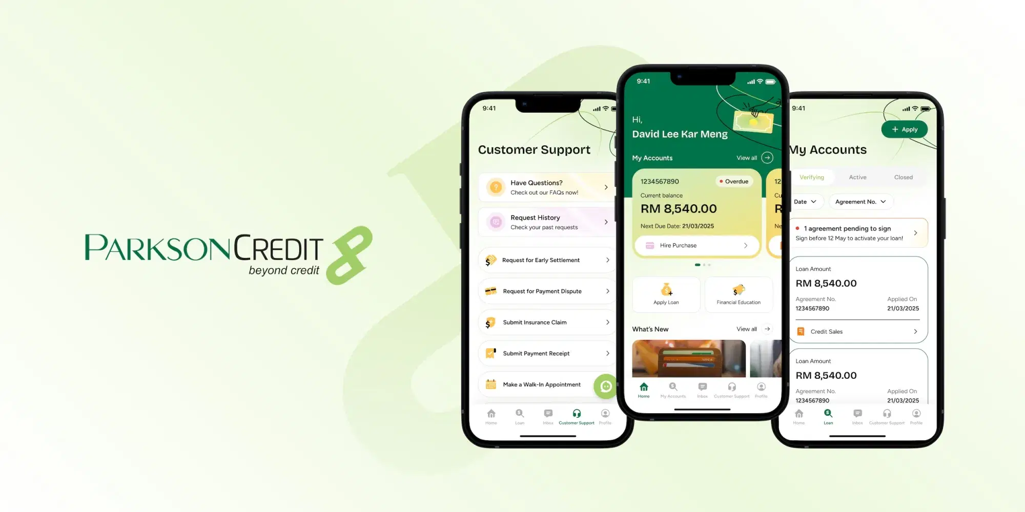 Case Study: Parkson Credit Fintech Mobile App & Loan Management System case study hero image
